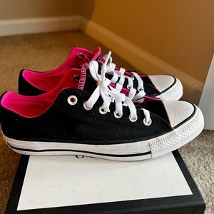 Converse All Star Chuck Taylor Black/Pink low top